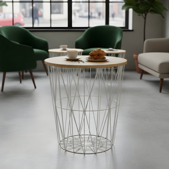 Metal & Wood Table Large